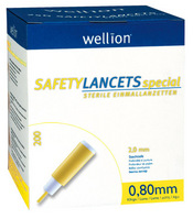 Wellion special SafteyLancet Box:  (© )